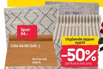 Rusta Ukjent teppe tilbud