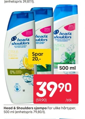 Rusta Head&shoulders shampoo tilbud