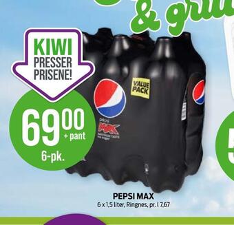 Kiwi Pepsi max tilbud