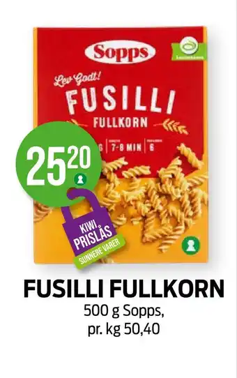 Kiwi Fusilli fullkorn tilbud