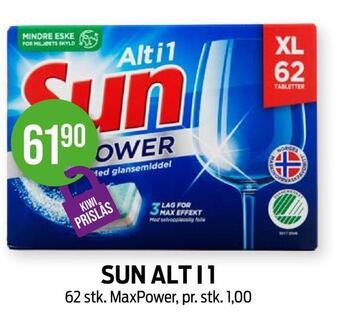 Kiwi Sun alt i 1 tilbud