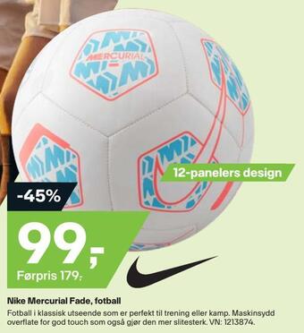 XXL Sport Nike mercurial fade, fotball tilbud