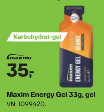 XXL Sport Maxim energy gel 33g, gel tilbud