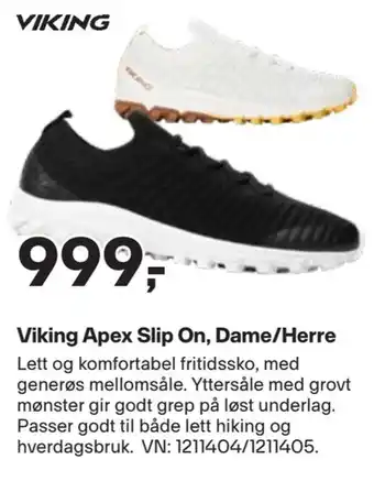 Viking apex slip on, dame/herre