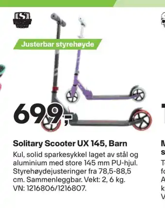 XXL Sport Solitary scooter ux 145, barn tilbud