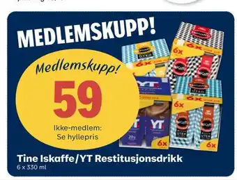Matkroken Produkt tine iskaffe/yt restitusjonsdrikk tilbud