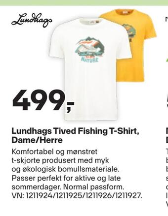 XXL Sport Lundhags tived fishing t-shirt, dame/herre tilbud