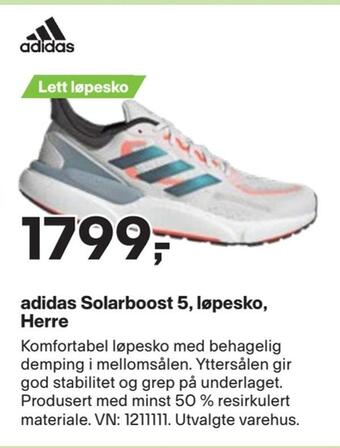 XXL Sport Adidas solarboost 5, løpesko, herre tilbud
