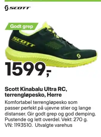 XXL Sport Scott kinabalu ultra rc, terrengløpesko, herre tilbud