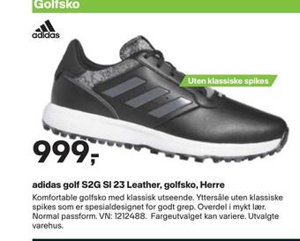 XXL Sport Adidas golf s2g sl 23 leather, golfsko, herre tilbud
