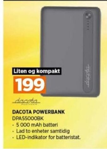 POWER DACOTA POWERBANK tilbud