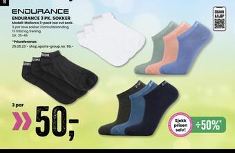 Sport Outlet Endurance 3 pk. sokker tilbud