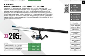 Sport Outlet Kinetic fiskesett til ferskvann- og kystfiske tilbud