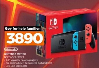 POWER NINTENDO SWITCH NSCONSOLERBV3 tilbud