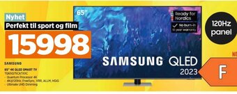POWER SAMSUNG 65" 4K QLED SMART TV TQ65Q75CATXXC tilbud