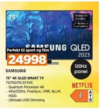POWER SAMSUNG 75" 4K QLED SMART TV TQ75Q75CATXXC tilbud