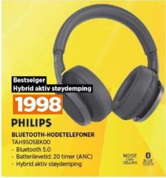 POWER PHILIPS BLUETOOTH-HODETELEFONER TAH9505BK00 tilbud