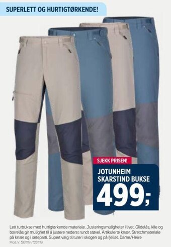 Sport 1 JOTUNHEIM SKARSTIND BUKSE tilbud