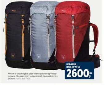Sport 1 BERGANS HELIUM V5 55 tilbud