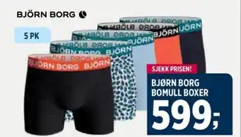 Sport 1 BJØRN BORG BOMULL BOXER tilbud