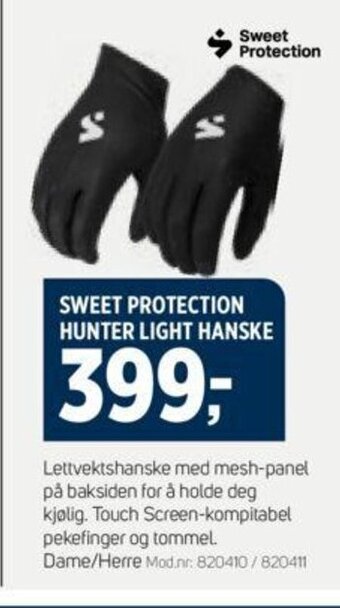 Sport 1 SWEET PROTECTION HUNTER LIGHT HANSKE tilbud