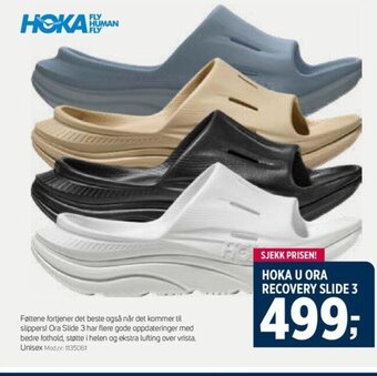 Sport 1 HOKA U ORA RECOVERY SLIDE 3 tilbud