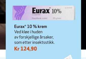 Apotek 1 Eurax* 10 % krem tilbud