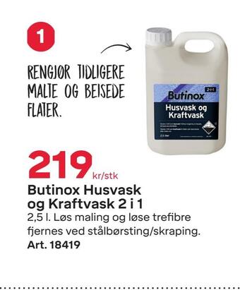 Byggmax Butinox husvask og kraftvask 2 i 1 tilbud