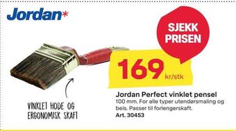 Byggmax Jordan perfect vinklet pensel tilbud