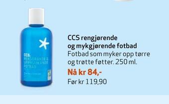 Apotek 1 Ccs rengjørende og mykgjørende fotbad tilbud