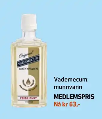 Apotek 1 Vademecum munnvann tilbud