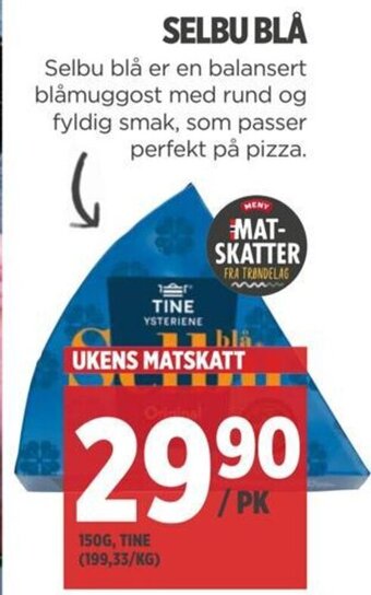 Meny SELBU BLÅ tilbud