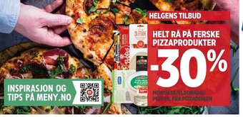 Meny HELT RÅ PÅ FERSKE PIZZAPRODUKTER tilbud