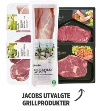 Meny JACOBS UTVALGTE GRILLPRODUKTER tilbud