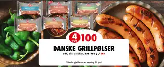DANSKE GRILLPØLSER