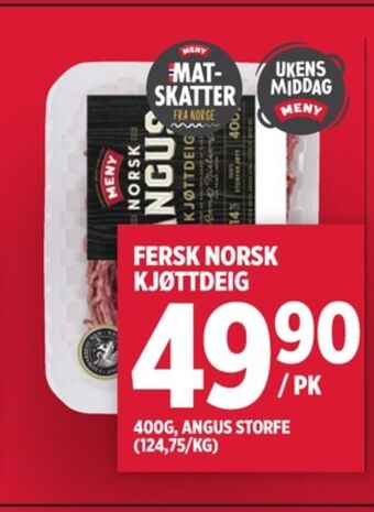 Meny Meny kjøttdeig tilbud