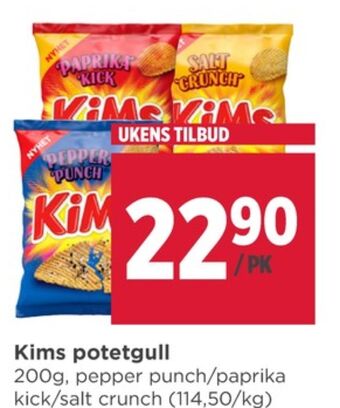 Meny Kims chips tilbud