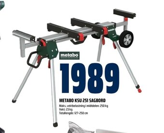 Coop Obs METABO KSU 251 SAGBORD tilbud