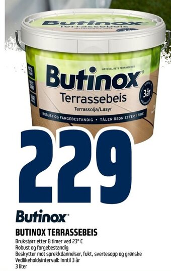 Coop Obs BUTINOX TERRASSEBEIS tilbud