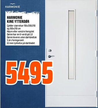 Coop Obs HARMONIE KINE YTTERDØR tilbud