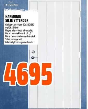 Coop Obs HARMONIE SILJE YTTERDØR tilbud