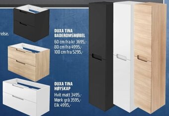 Coop Obs DUXA TINA BADEROMSMØBEL tilbud