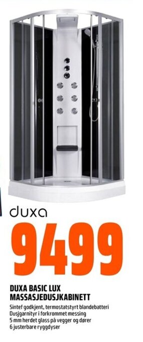 Coop Obs DUXA BASIC LUX MASSASJEDUSJKABINETT tilbud