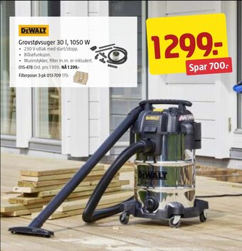Jula Grovstøvsuger 30 I, 1050 W tilbud