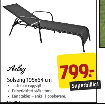 Jula Solseng 195x64 cm tilbud
