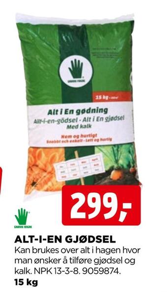 jem & fix Alt-i-en gjødsel tilbud