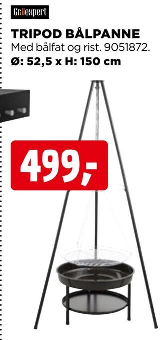 jem & fix Tripod bålpanne tilbud