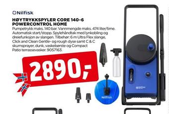 jem & fix Høytrykkspyler core 140-6 powercontrol home tilbud