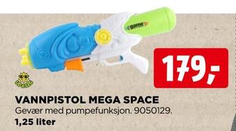 jem & fix Vannpistol mega space tilbud