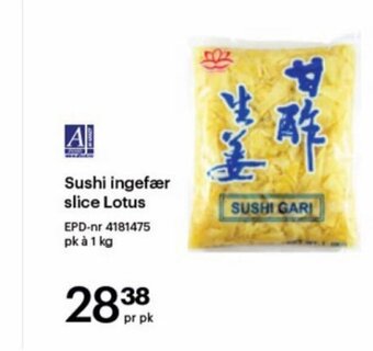 Storcash Sushi ingefær slice Lotus tilbud